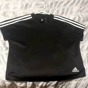 Adidas black activewear top
